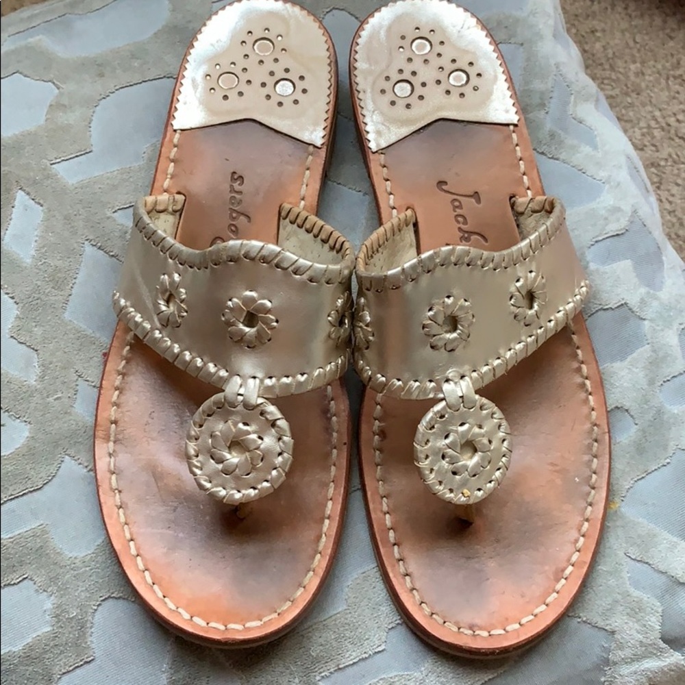 Jack Rogers size 9 gold